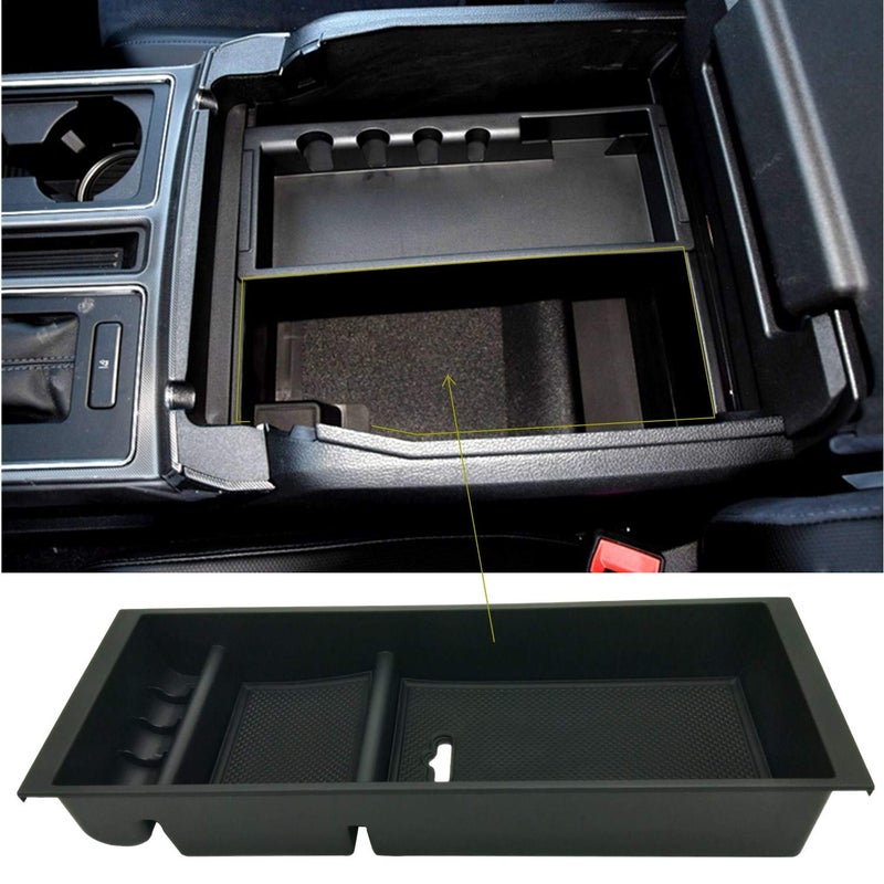 JOJOMARK Center Console Tray Organizer Box - Secondary Storage Compatible with Ford F150 (2015-2020, 2017-2022 F250 F350 F450, 2018-2022 2023 2024 Expedition) - Image 1